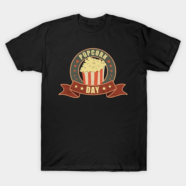 Popcorn Day Cinema Movie Film Gift T-Shirt by T-Shirt.CONCEPTS